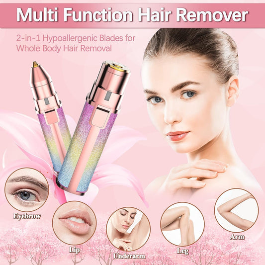 2 in 1 Rechargeable Flawless Trimmer & Facial Hair Remover