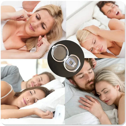 Magnetic Anti Snore Device Stop Snoring Nose Clip Easy Breathe Improve Sleeping Aid Apnea Guard Night Device With Case 1/2/4PCS
