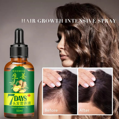 7 Days spray Hair Growth Germinal Serum Oil Natural Hair Treatment Effective Fast Growth Hair Care 30ML