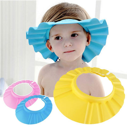 Shower Cap With Ear Protection Waterproof toddler Sun Protection Hat for Washing Hair Visors For Both Baby Girl And Baby Boy