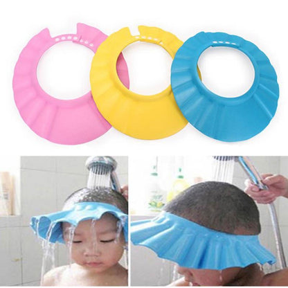 Shower Cap With Ear Protection Waterproof toddler Sun Protection Hat for Washing Hair Visors For Both Baby Girl And Baby Boy