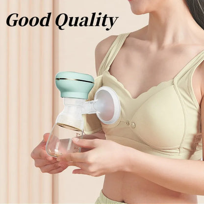 Rechargeable Electric Breast Pump 160 ml – High Suction, Silent & Comfortable Breastfeeding Pump with Portable Wireless Design, Painless Milk Extraction, Anti-Backflow Safety & Food-Grade BPA-Free Bottle for Moms