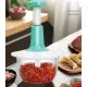 Hand Pat Food Processor - Hand press Chopper Machine Food Processor - Home Appliances - Small Kitchen Appliances / Meat Chopper Cutter / Handheld Vegetable Chopper / Mincer / Mixer / Blender to Chop Fruits - Onion / Chopper machine hand - Payaz Cutter