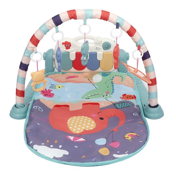 Musical Baby Play Mat with Piano & Lights | Kids Activity Play Gym Mat with Fence