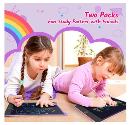 LCD Writing Tab Pad Up to 12 inch LCD Writing Tablet for Kids Toys Single and multi Color Erasable Digital Drawing Pad | Best Gift For Children Educational Learning Doodle Drawing Tablet Pad, Toys for 3 4 5 6 7 8 Year Old Girls Boys Kids