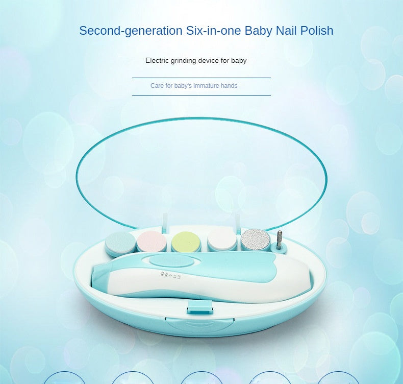 6 in 1 Baby Nail Trimmer Portable Electric Baby Manicure Pedicure Nail Clippers Infant Newborn Baby Nail Cutter