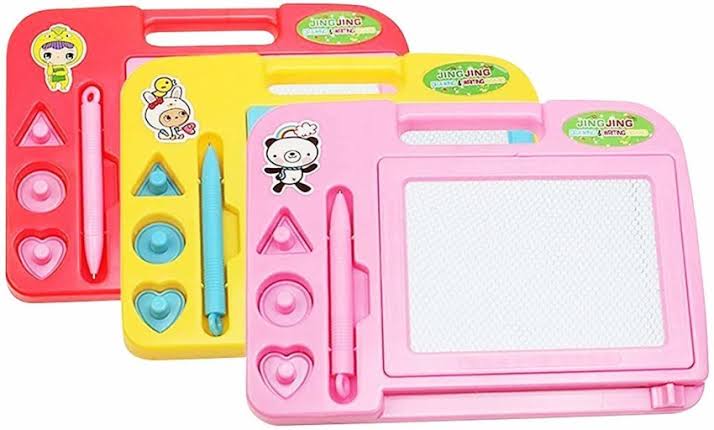 Smart Kids Magnetic Learning Doodle Board, Drawing & Writing Pad | Educational Erasable Travel Toy