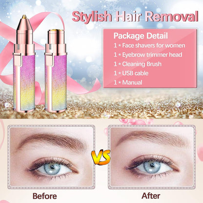 2 in 1 Rechargeable Flawless Trimmer & Facial Hair Remover
