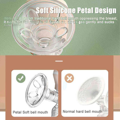 Rechargeable Electric Breast Pump 160 ml – High Suction, Silent & Comfortable Breastfeeding Pump with Portable Wireless Design, Painless Milk Extraction, Anti-Backflow Safety & Food-Grade BPA-Free Bottle for Moms