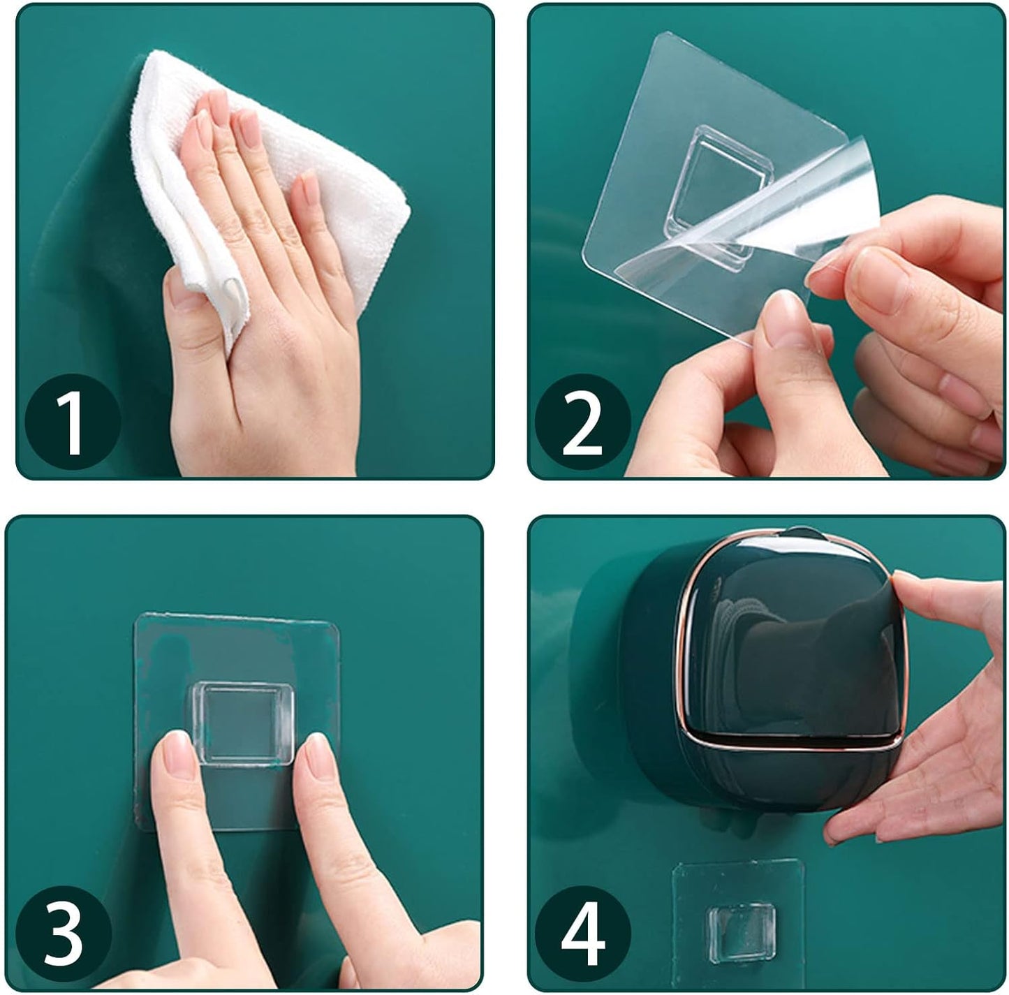 🛁 Luxury Wall Soap Holder with Drain Tray | Keeps Soap Dry & washroom Stylish