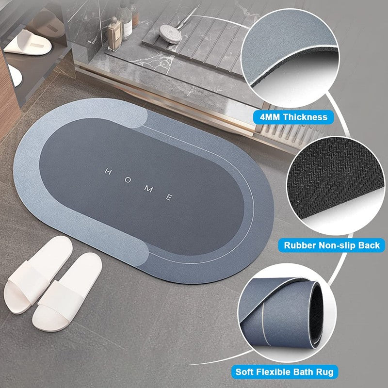 Bath Mat Water Absorbent Non-Slip, Water Absorbent Bath Carpet for Bathroom, Shower Room, Tub, Entryway, Kitchen, Sink - Random designs