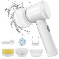 5-in-1 Electric Cleaning Brush – Cordless Rotating Scrubber for Home