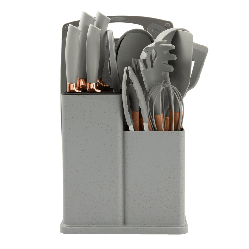 19PCS Kitchen Spoons & Knife Set – Complete Cooking Utensil Kit