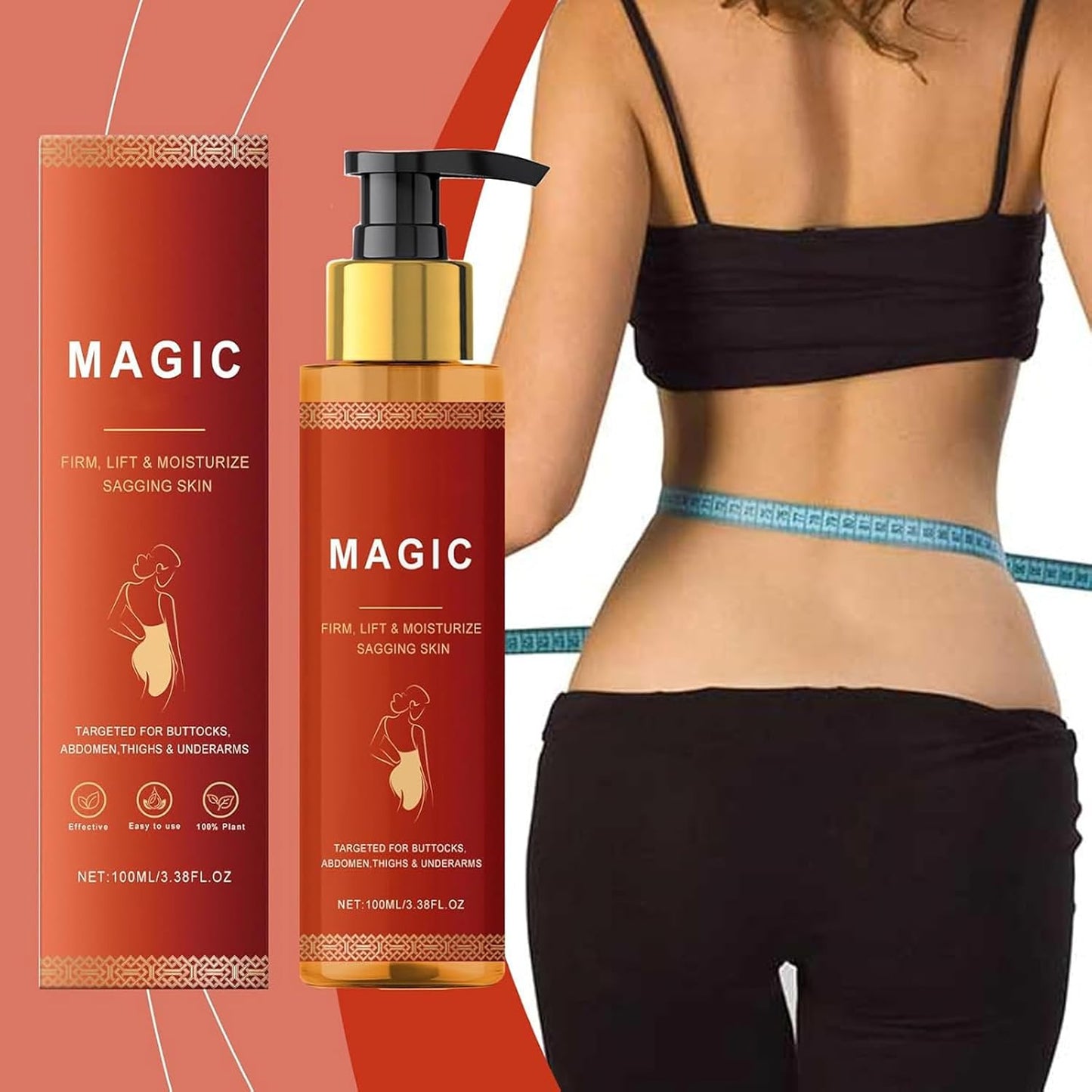 Magic Luxury Firming & Moisturizing Body Oil – 100ml Plant-Based Formula