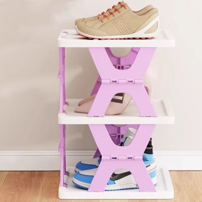 6-Tier Multifunctional Storage Rack – Stackable Shoe & Home Organizer