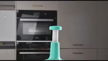 Hand Pat Food Processor - Hand press Chopper Machine Food Processor - Home Appliances - Small Kitchen Appliances / Meat Chopper Cutter / Handheld Vegetable Chopper / Mincer / Mixer / Blender to Chop Fruits - Onion / Chopper machine hand - Payaz Cutter