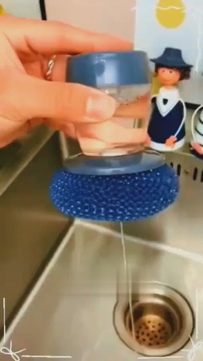 Smart Kitchen Soap Dispensing Palm Brush is a versatile and efficient tool desig