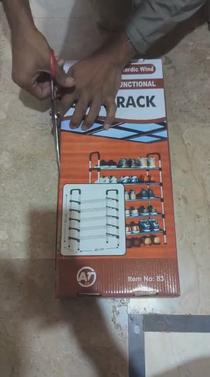 5 Layer Stainless Steel Layer Shoe Rack