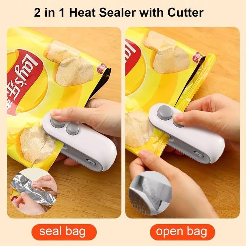 Portable USB Rechargeable Mini Bags sealer & Cutter