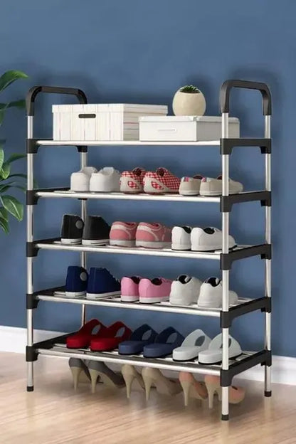 5 Layer Stainless Steel Layer Shoe Rack