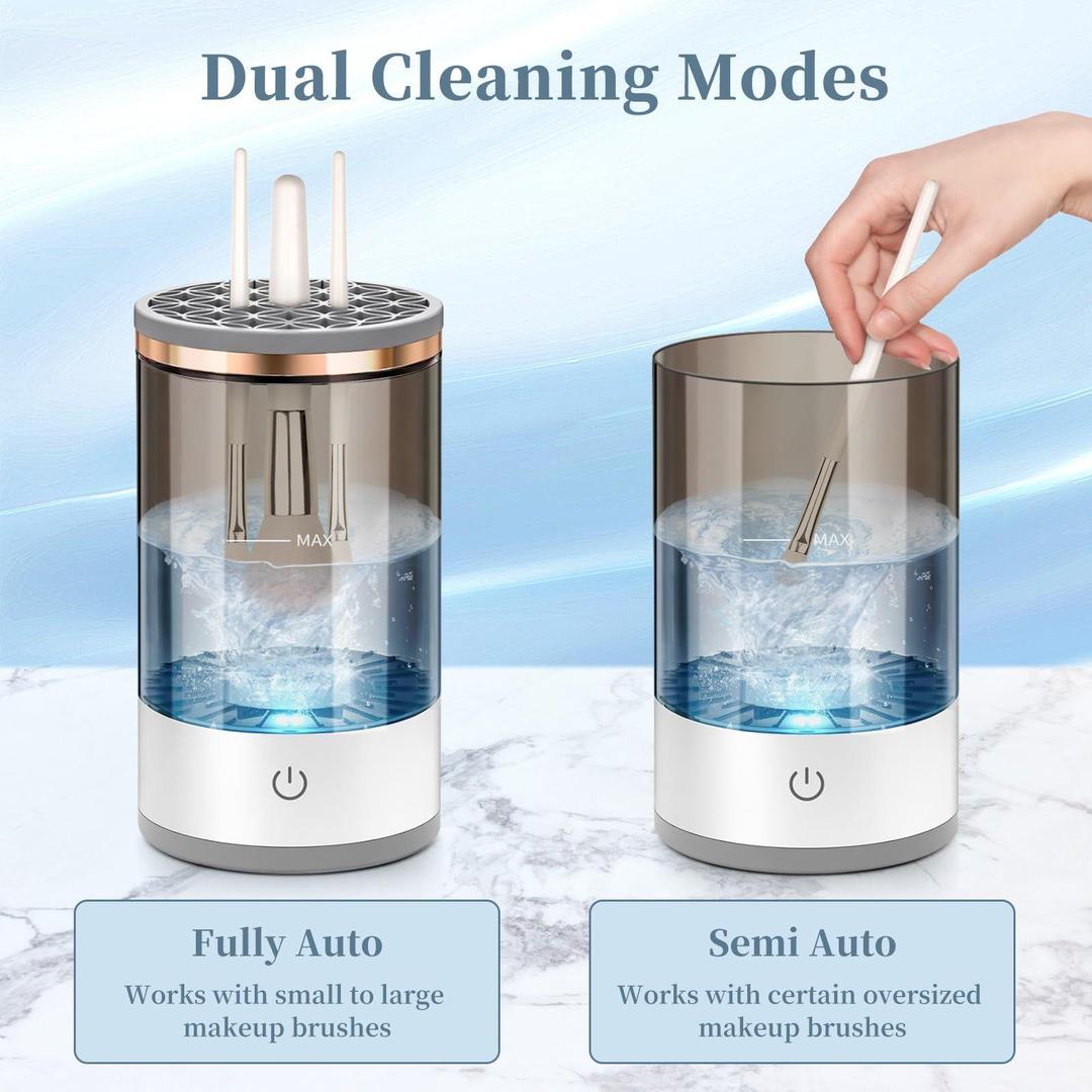 3 In 1 Electric Makeup Brush Cleaner Makeup Brushes Drying Rack Brush Holder Stand Tool Automatic Make Up Brush Cleaner Machine