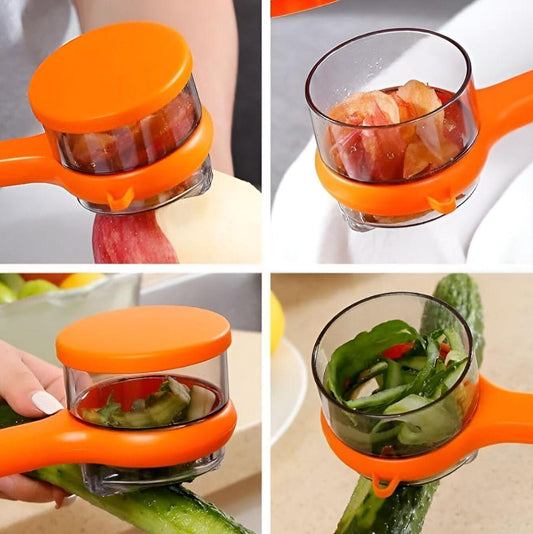 Multi-Functional Vegetable & Fruit Peeler with Storage Box