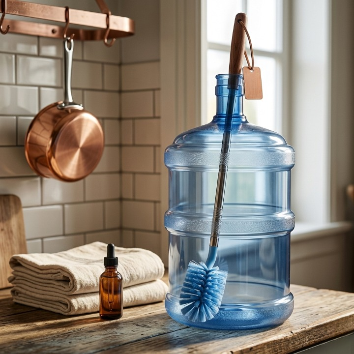 19 Litre Water Bottle Cleaning Brush Adjustable Long Handle 40 to 60cm Deep Cleaning Brush for gallon | bottle