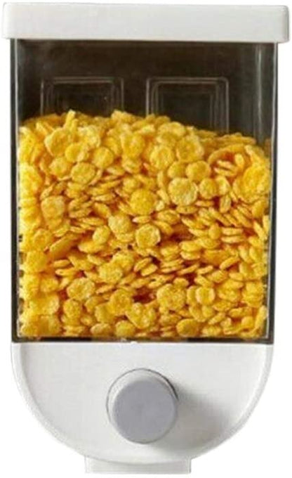 1Pc 1500ml Wall-Mounted Grain Storage Box – Cereal, Rice, Oatmeal & Dry Fruit Dispenser | Kitchen Food Organizer Container