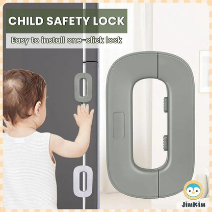 Child Safety fridge Locks Self Adhesive Cabinet Locks and Refrigerator Fridge Freezer Door Lock for Multi-Usage