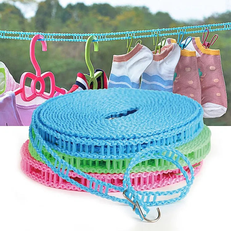 2 pcs Plastic Cloth Hanging Rope Clothesline.