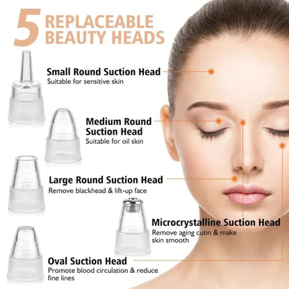 Electric Rechargeable Blackheads remover vacuum pore cleaner | Face Deep cleansing.