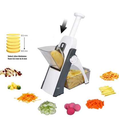 Mandoline Slicer | Safe Adjustable - Multi‑Purpose Kitchen Chopper Vegetable Cutter |