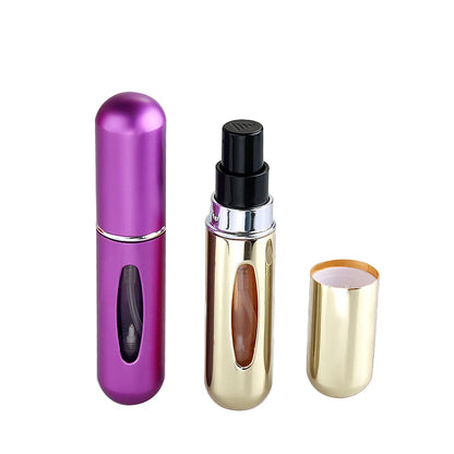 Refillable Mini Perfume Spray Bottle Spray Atomizer 5 ml | Portable, Leak-Proof, and Stylish (random color)
