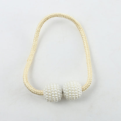 2 pcs Curtain Buckle Magnetic Clip Bead Curtain Tie back Hanging Ball Curtain (random color)