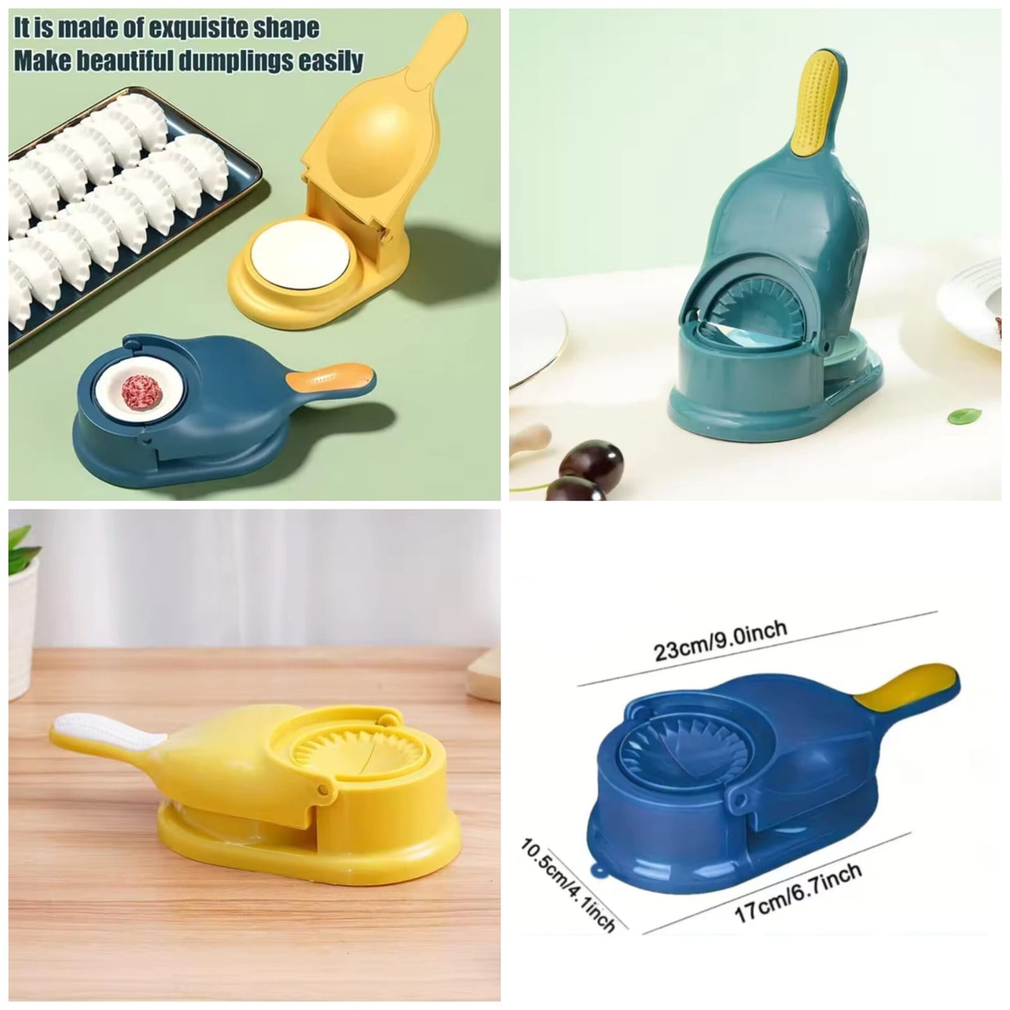 2-in-1 Dumpling Maker & Dough Press Machine | Portable Samosa & Gujiya Mould Tool
