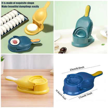 2-in-1 Dumpling Maker & Dough Press Machine | Portable Samosa & Gujiya Mould Tool