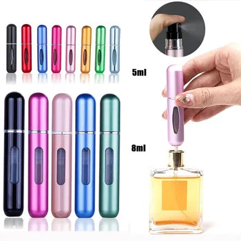Refillable Mini Perfume Spray Bottle Spray Atomizer 5 ml | Portable, Leak-Proof, and Stylish (random color)