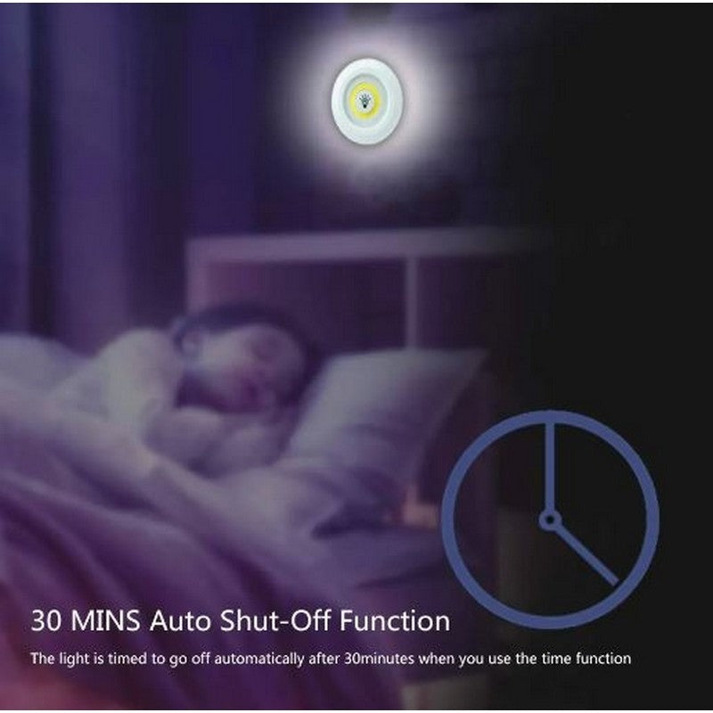 LED Cabinet Light with Remote Control – 3 Wireless Tap Lights Set