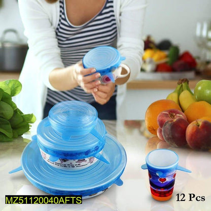 6pcs/set Silicone Food Covers, Lid Spill Stopper Universal Silicone Suction Lid-bowl Pan. Kitchen Pan Lids Cover Stopper Tools