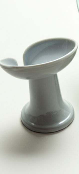 2 pcs Ceramic Soap Holders with Drain – Elevated Design Bathroom Sink Dish for Bar Soaps | Multicolour