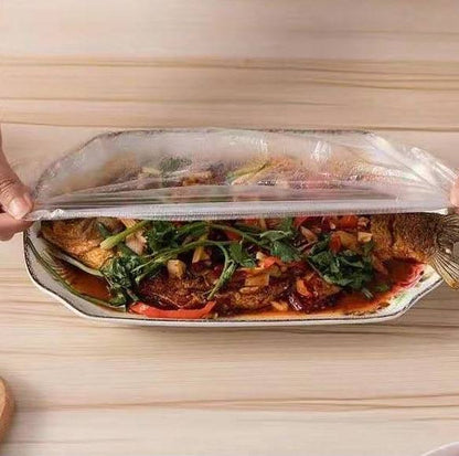 100 Pcs Premium Quality Large Size Stretchable Food Covers – Elastic Bowl & Plate Covers