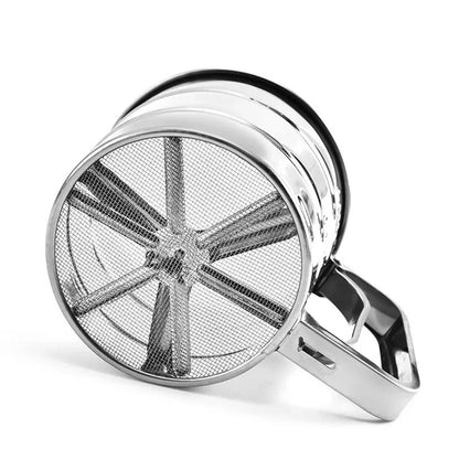 Stainless Steel Flour Sieve Cup – Handheld Baking Sifter for Flour, Sugar & Powdered Ingredients