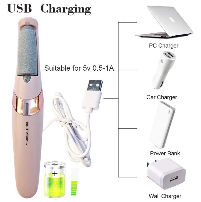💡 Rechargeable Electric Pedicure Foot dead skin removal