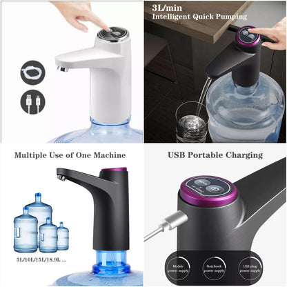 MD-03 Touch Intelligent Electric Water Pump – Rechargeable Automatic Dispenser For Bottled Water With One-Touch Operation