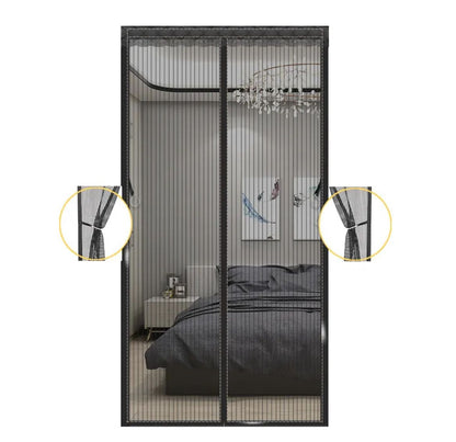 Premium Quality Mosquito Magic Mesh In Hard Box With 20pcs Double Tape Stickers And 12pcs Hocks For Easy Installation