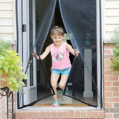 Premium Quality Mosquito Magic Mesh In Hard Box With 20pcs Double Tape Stickers And 12pcs Hocks For Easy Installation