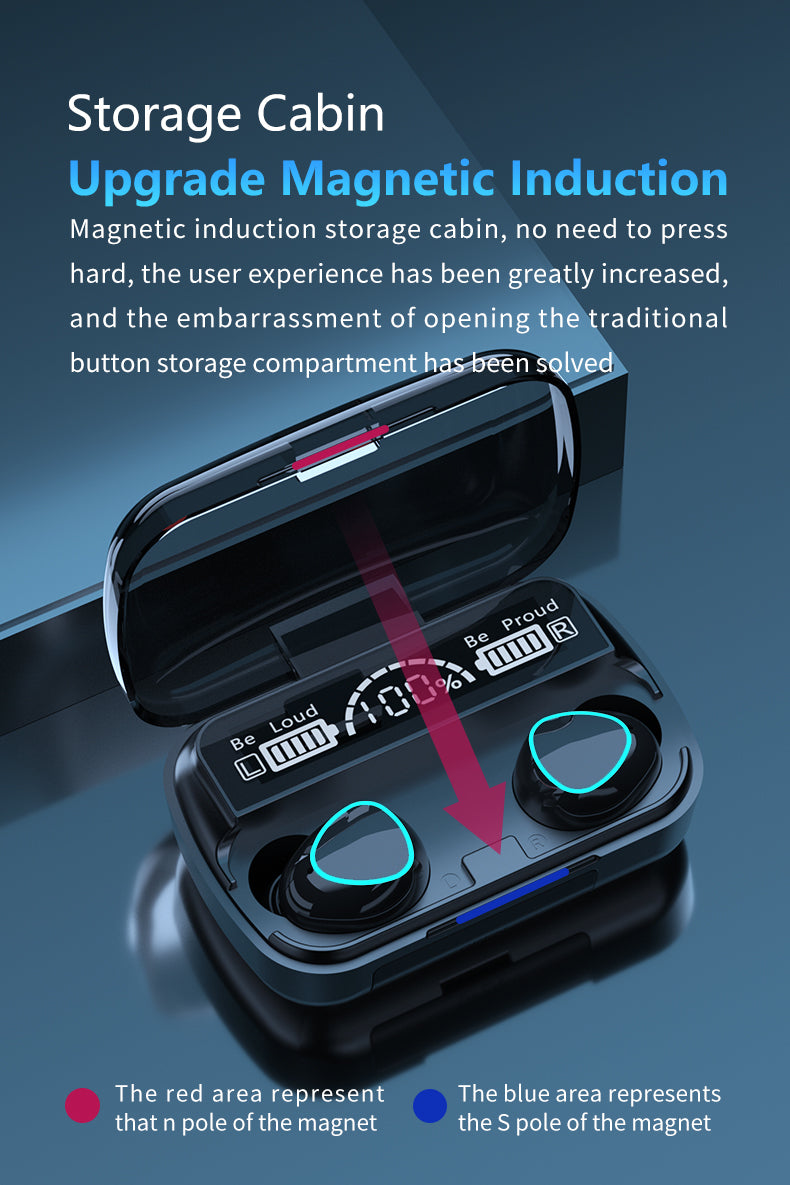 M10 Wireless Bluetooth Earbuds High Quality Sound Experience