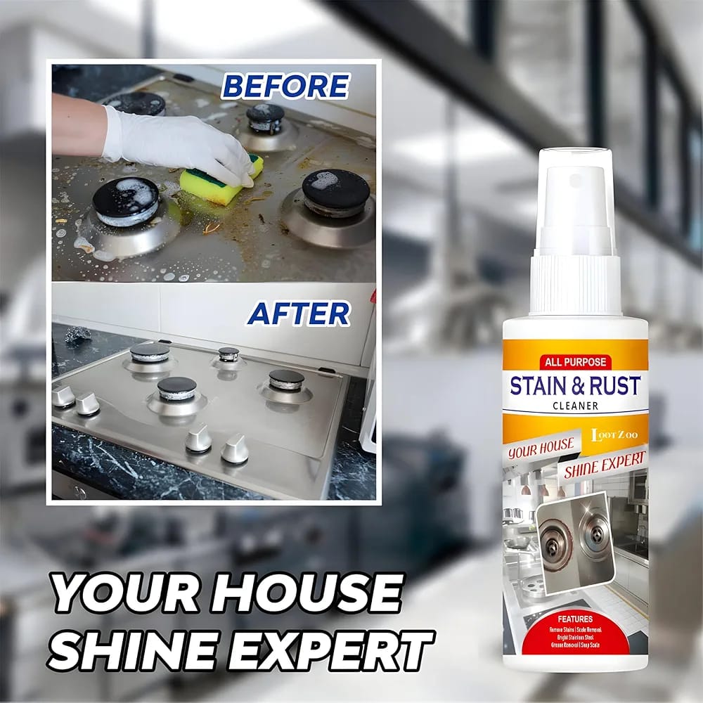 All Purpose Stain & Rust Cleaner – Powerful Multi-Surface Rust Remover With 100% Guaranteed Results.