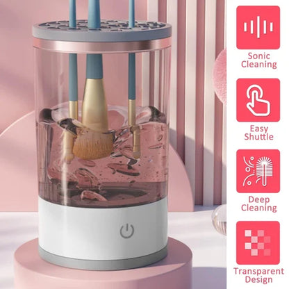 3 In 1 Electric Makeup Brush Cleaner Makeup Brushes Drying Rack Brush Holder Stand Tool Automatic Make Up Brush Cleaner Machine
