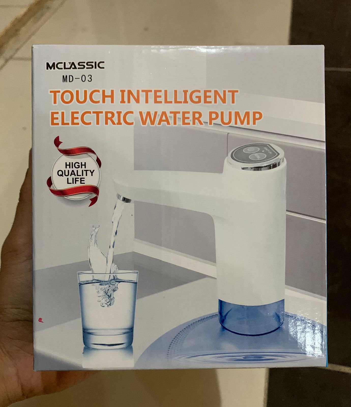 MD-03 Touch Intelligent Electric Water Pump – Rechargeable Automatic Dispenser For Bottled Water With One-Touch Operation